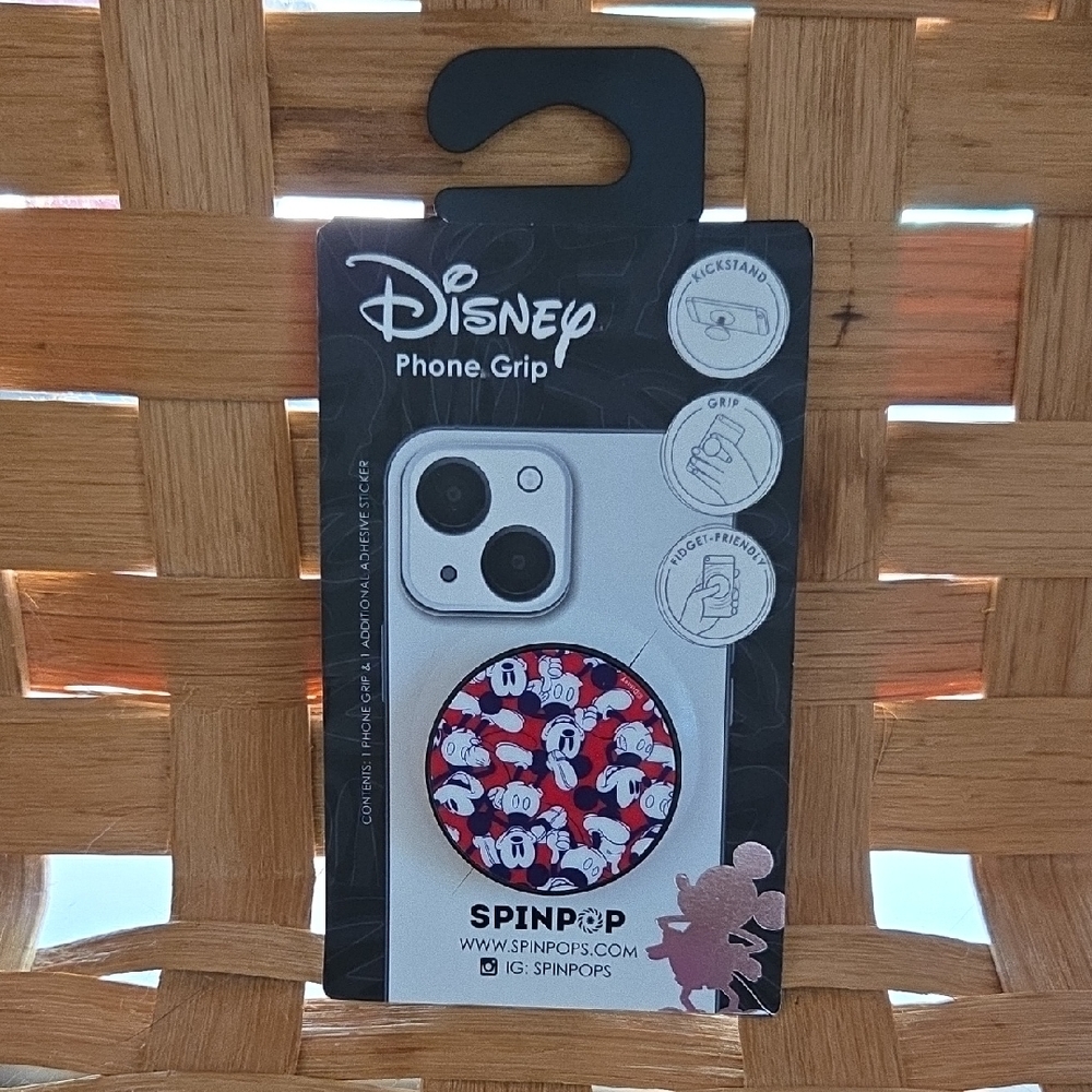 DISNEY Phone Grip SPINPOP, MICKEY MOUSE THUMBS UP SIGN!